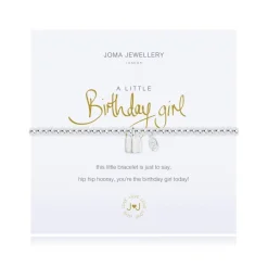 Joma Jewellery Bracelet - A Little - Birthday Girl - Silver Bracelet