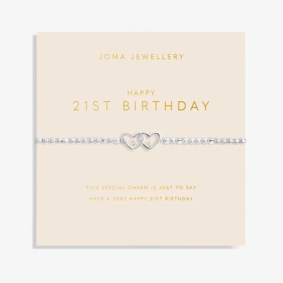 Joma Jewellery Bracelet - Forever Yours Happy 21st Birthday