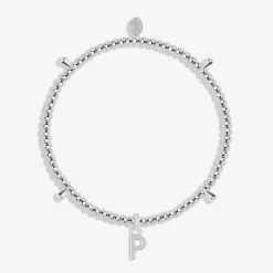 Joma Jewellery Bracelet - A Little Alphabet 'P'