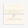 Joma Jewellery Mother's Day A Little Bracelet - Love You To The Moon And Back Mum