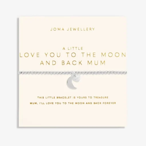 Joma Jewellery Mother's Day A Little Bracelet - Love You To The Moon And Back Mum
