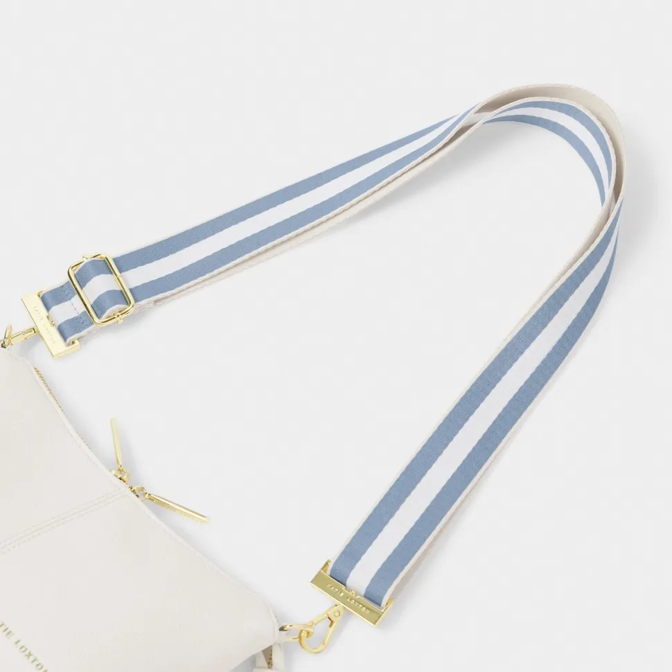 Katie Loxton Canvas Strap - Blue Aura Triple Stripe