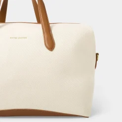 Katie Loxton Milan Cabin Bag - Canvas/Cognac