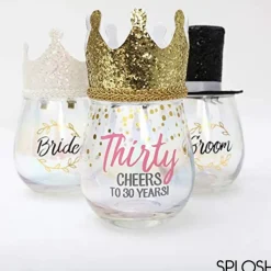 Splosh Celebration Glass - Groom