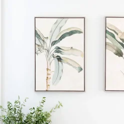 Splosh Exotic Left Palm Framed Canvas 94x64
