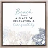 Splosh Hamptons 30x30 Framed Canvas - Beach