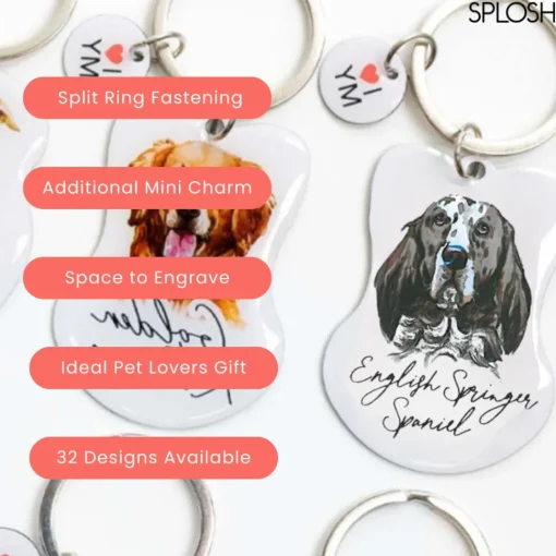 Splosh Pet Keyring - English Springer Spaniel