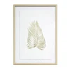 Splosh Tranquil Framed Wall Art 44x46 - Gold Leaf