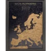 Splosh Travel Map - Europe Map - Small - Black