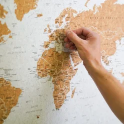 Splosh Travel Map - White World Map