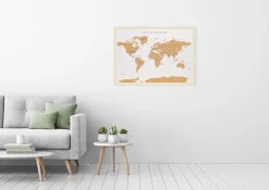Splosh Travel Map - White World Map