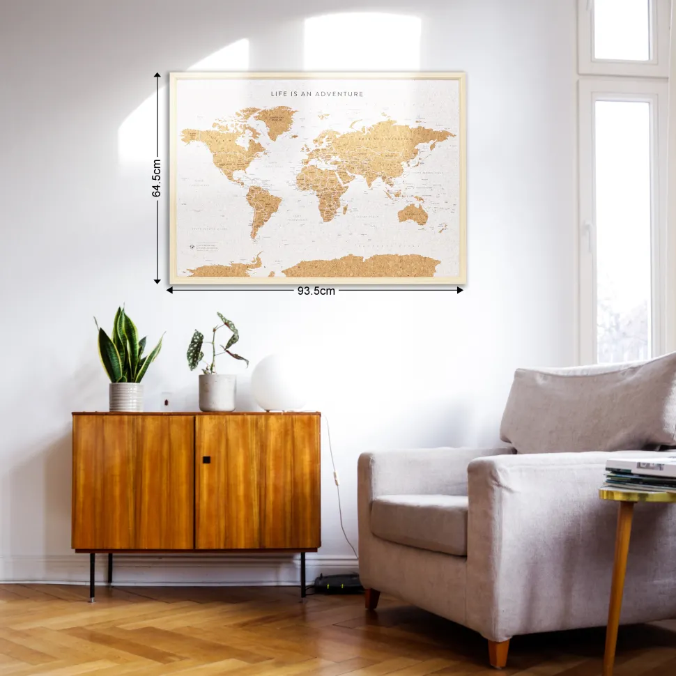 Splosh Travel Map - White World Map