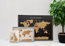 Splosh Travel Map - White World Map